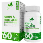 Заказать NaturalSupp Biotin & Folic Acid 60 капс